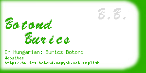 botond burics business card